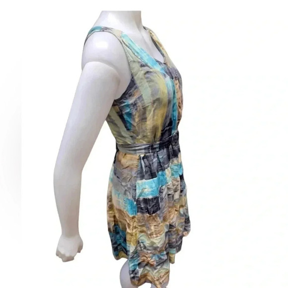 Nic + Zoe Silk Blend Sleeveless Mini A Line Dress Size 8 - Picture 4 of 10